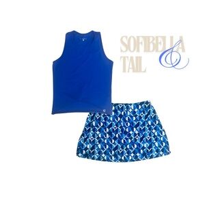 Tail Tennis/Pickleball skirt and Sofibella matching top -set of 2